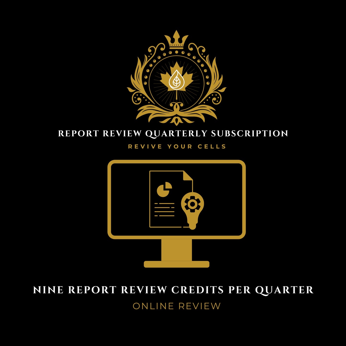 Epigenetic Hair Analysis Nine Report Review Credits Quarterly Subscription - ReviveYourCells